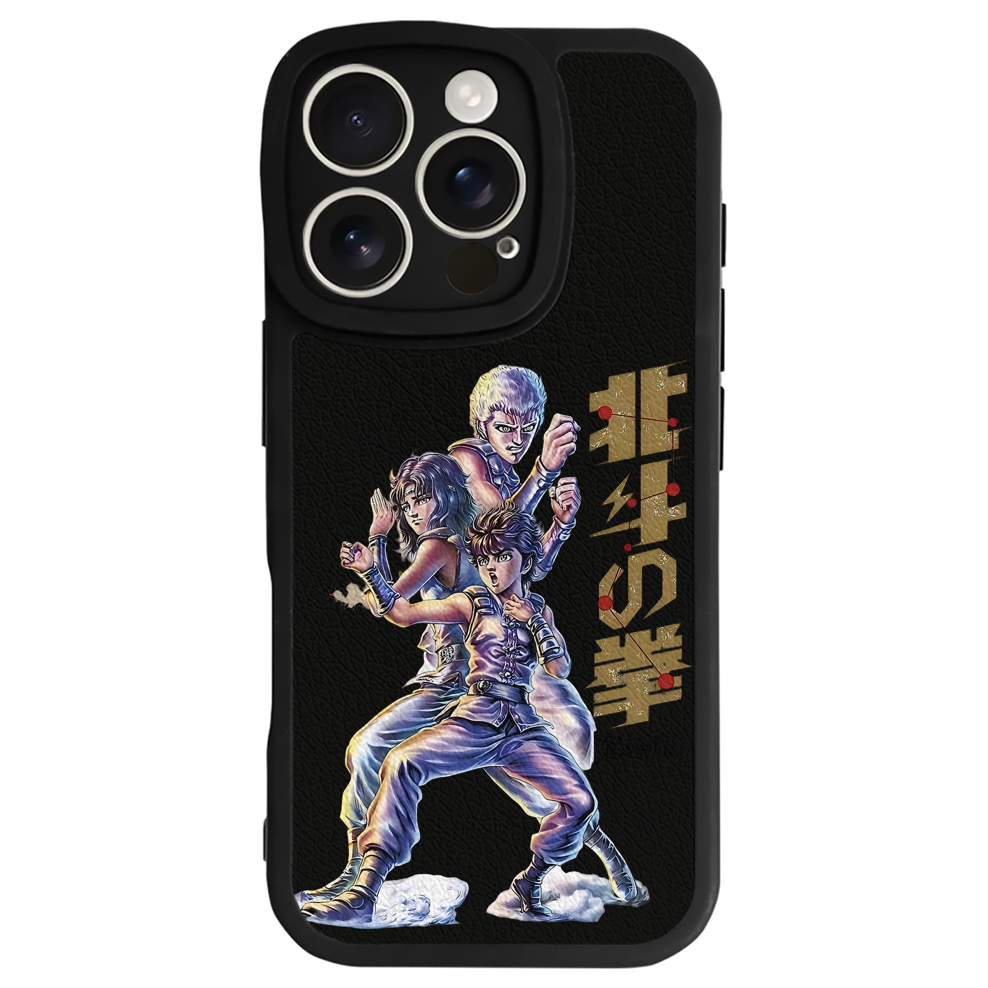 （画像用） 北斗の拳 Fist of the North Star 【iPhone 16シリーズ対応】シリコンスマホケース（レザー調） 材質：シリコン
